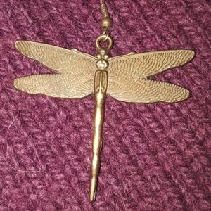 Brass Dragonfly Earrings!
